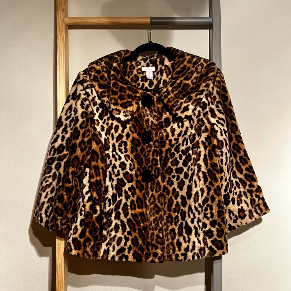 Chicos Leopard blazer